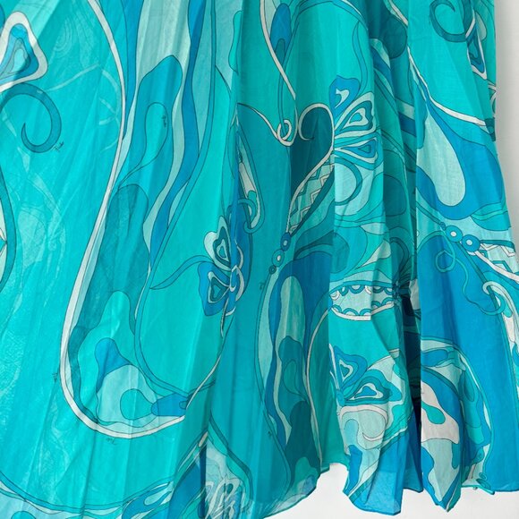 NWOT ！Pucci Orchidee high-rise cotton maxi skirt - Picture 8 of 12